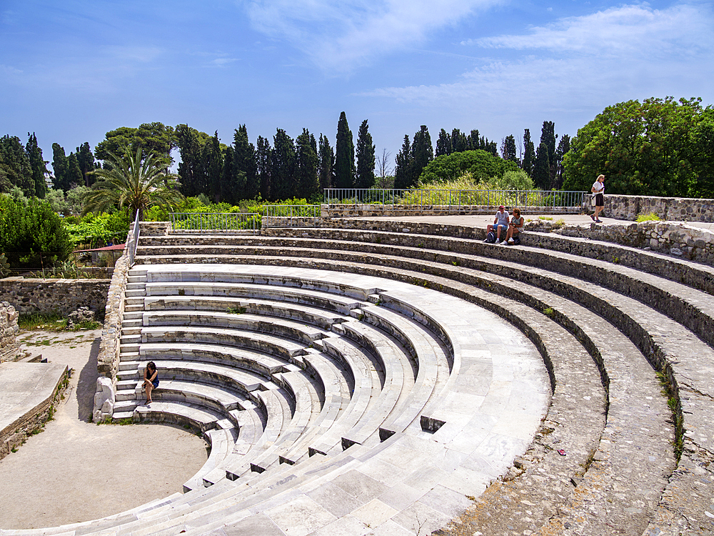 Roman Odeon, Western Archaeological Zone, Kos Town, Kos Island, Dodecanese, Greek Islands, Greece, Europe