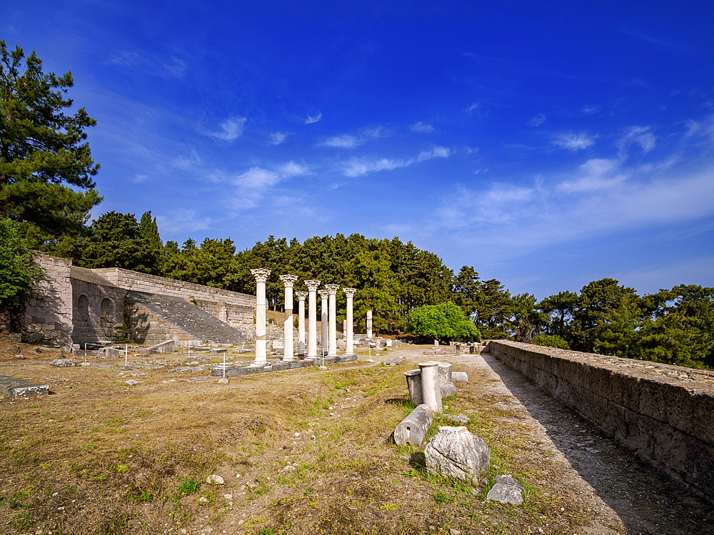 Ruins of ancient Asclepieion, Kos Island, Dodecanese, Greek Islands, Greece, Europe