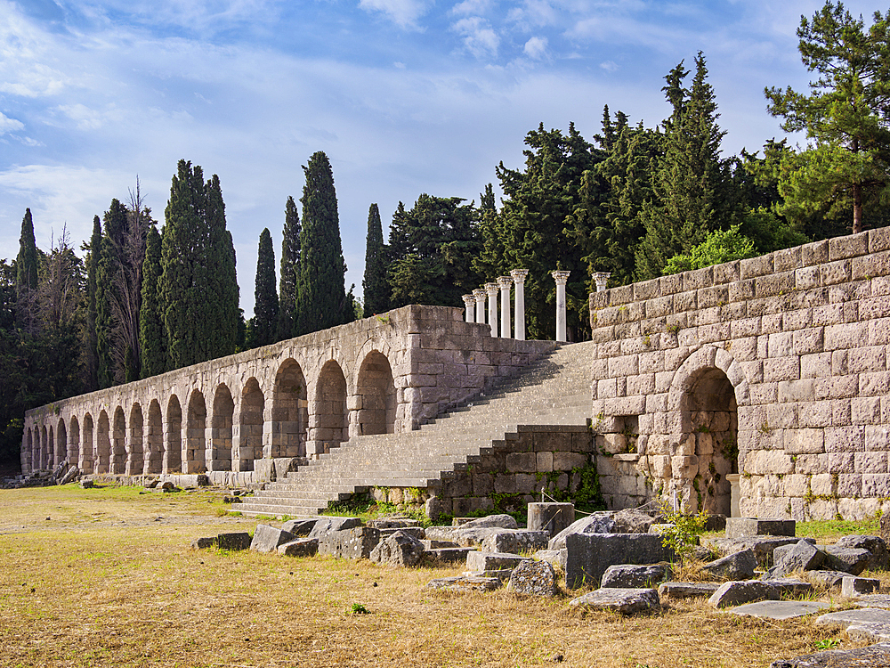 Ruins of ancient Asclepieion, Kos Island, Dodecanese, Greek Islands, Greece, Europe