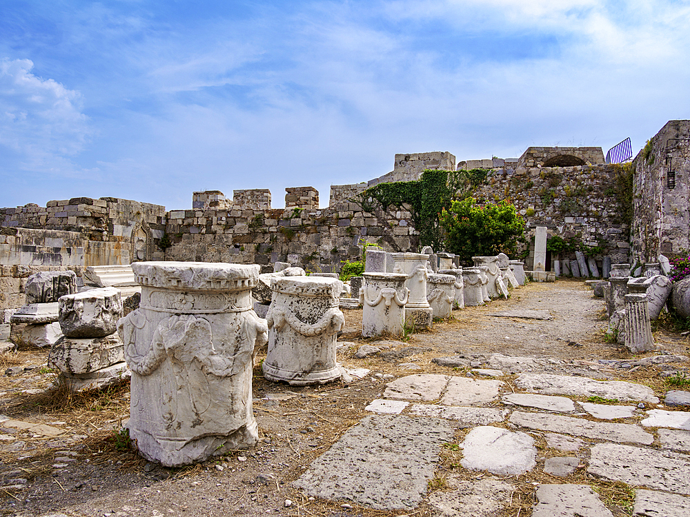 Nerantzia Castle, Kos Town, Kos Island, Dodecanese, Greek Islands, Greece, Europe