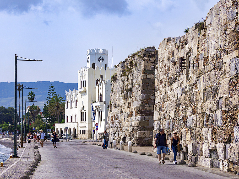 Nerantzia Castle and Palazzo del Governo, Kos Town, Kos Island, Dodecanese, Greek Islands, Greece, Europe