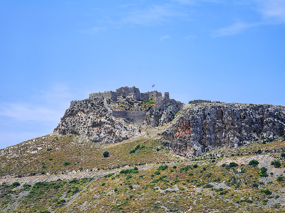 Medieval Castle of Pandeli, Leros Island, Dodecanese, Greek Islands, Greece, Europe