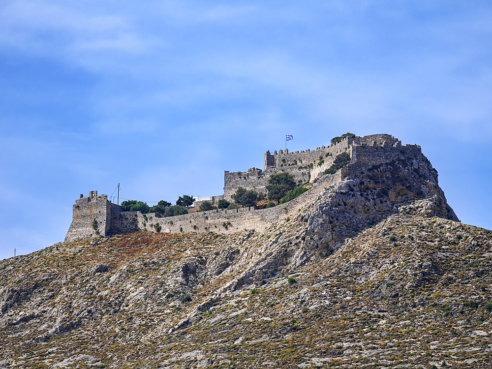 Medieval Castle of Pandeli, Leros Island, Dodecanese, Greek Islands, Greece, Europe