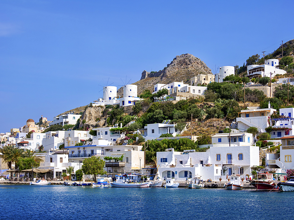 Pandeli Waterfront, Leros Island, Dodecanese, Greek Islands, Greece, Europe