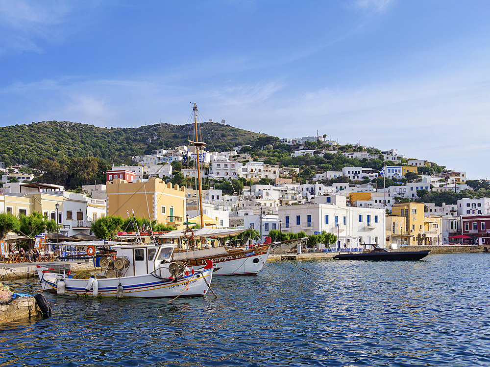 Port in Agia Marina, Leros Island, Dodecanese, Greek Islands, Greece, Europe