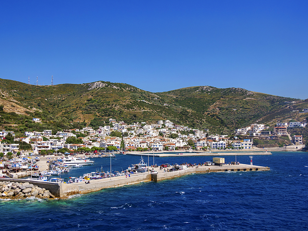 Port in Fournoi, Fournoi Island, North Aegean, Greek Islands, Greece, Europe