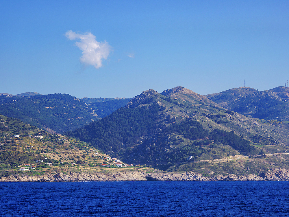 Coast of Icaria Island, North Aegean, Greek Islands, Greece, Europe