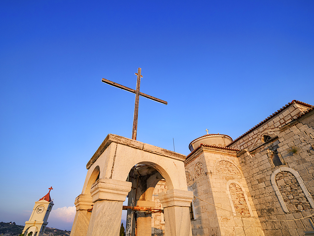 Church of the Transfiguration of Christ the Saviour at the Lykourgos Logothetis Castle, Pythagoreio, Samos Island, North Aegean, Greek Islands, Greece, Europe