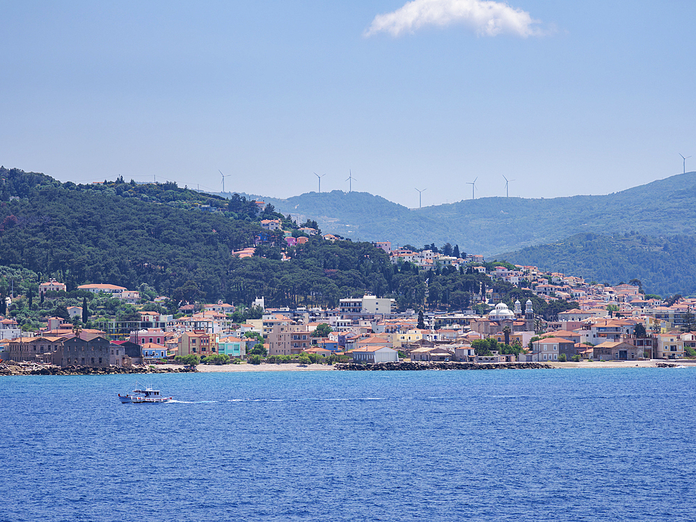 View towards Karlovasi, Samos Island, North Aegean, Greek Islands, Greece, Europe