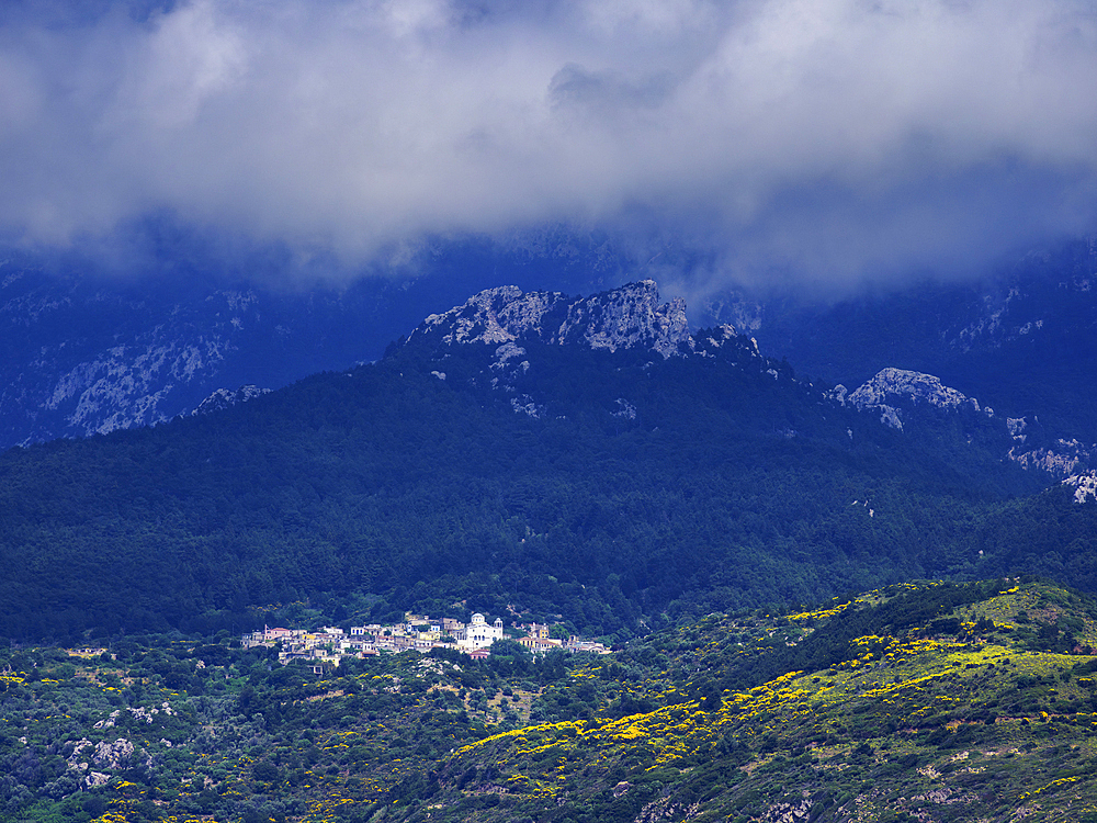 View towards Kallithea, Samos Island, North Aegean, Greek Islands, Greece, Europe