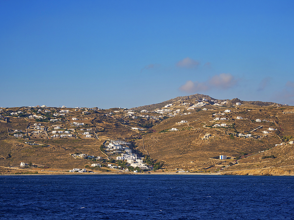 Coast of Mykonos Island, Cyclades, Greek Islands, Greece, Europe