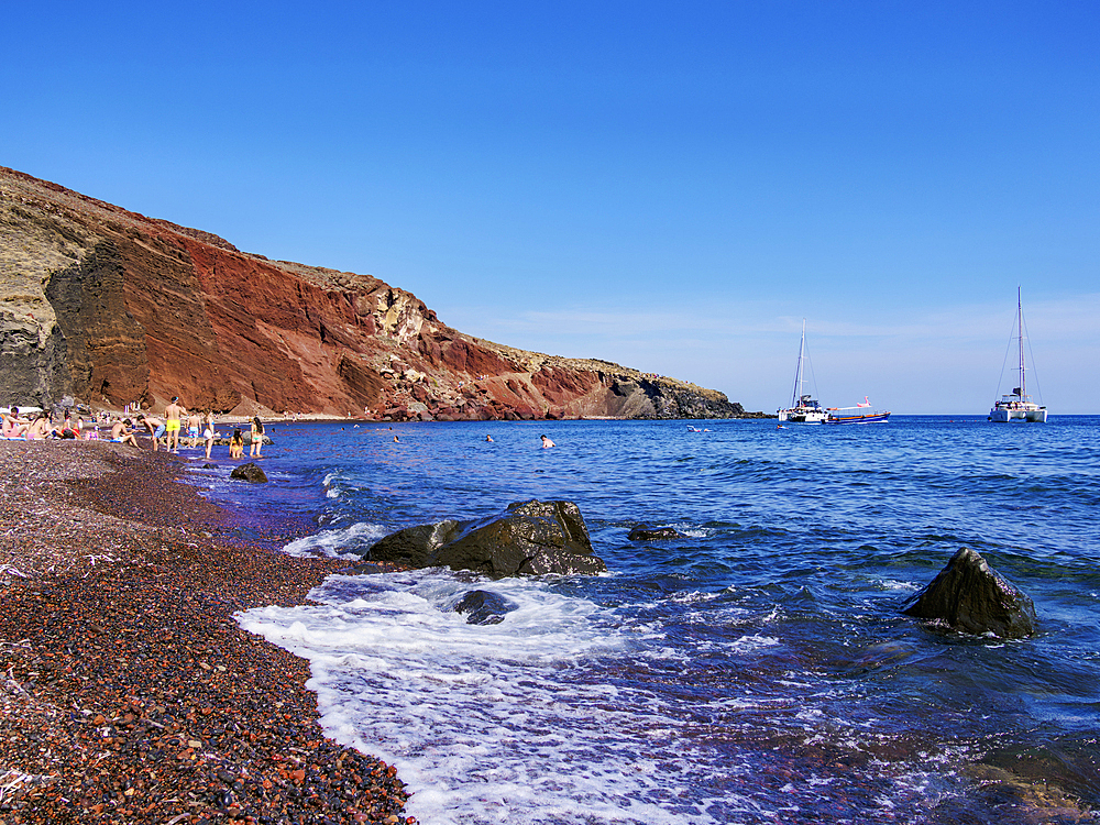 The Red Beach, Santorini (Thira) Island, Cyclades, Greek Islands, Greece, Europe