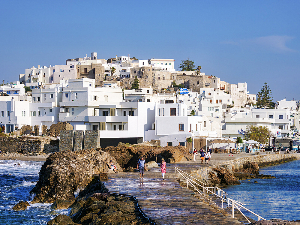 Cityscape of Chora, Naxos City, Naxos Island, Cyclades, Greek Islands, Greece, Europe