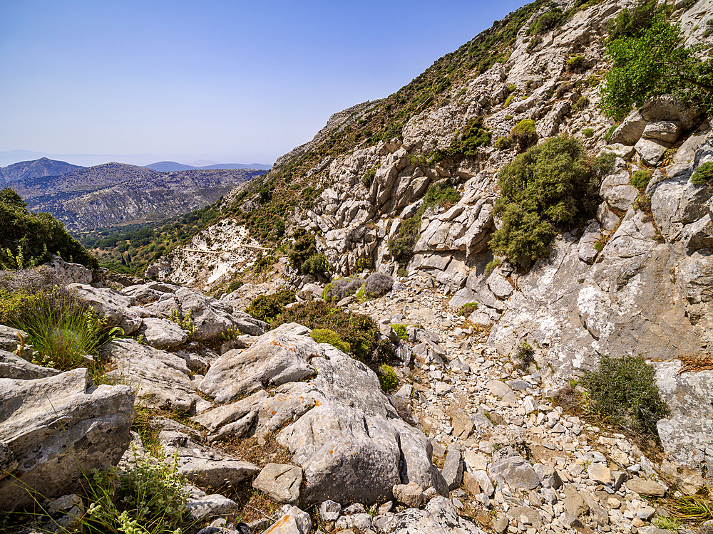 Trail to Mount Zas (Zeus), Naxos Island, Cyclades, Greek Islands, Greece, Europe