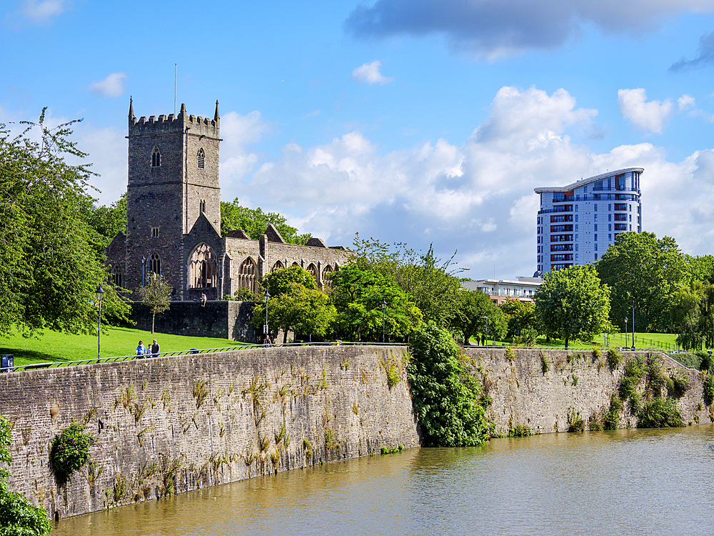 St. Peter's Church, Castle Park, Bristol, England, United Kingdom, Europe