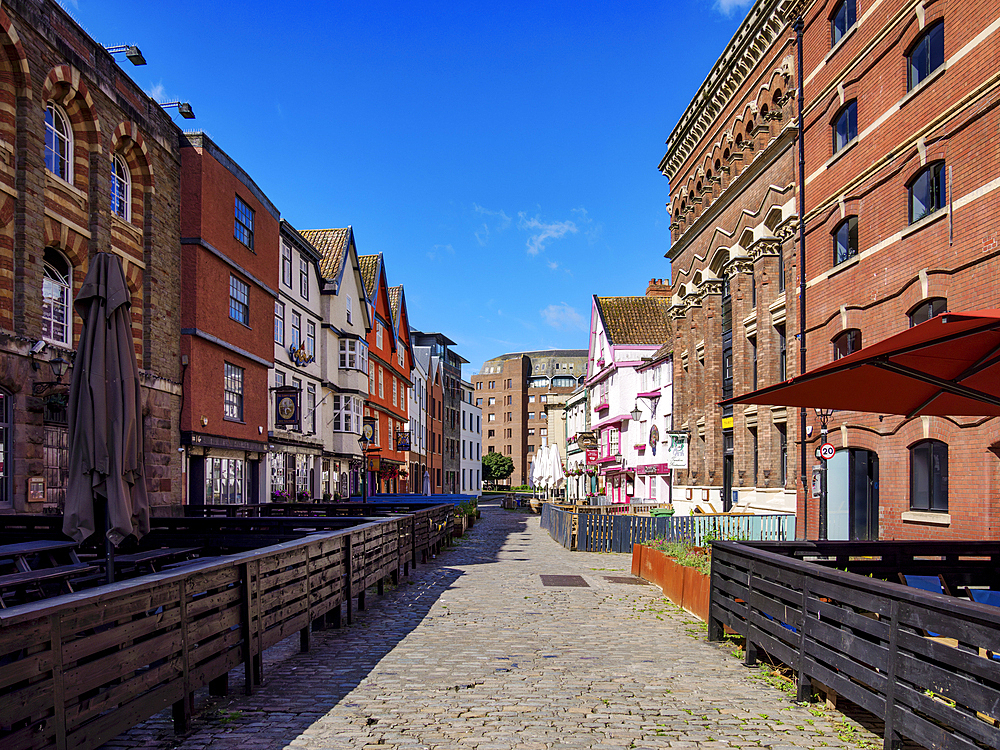 Architecture of King Street, Bristol, England, United Kingdom, Europe