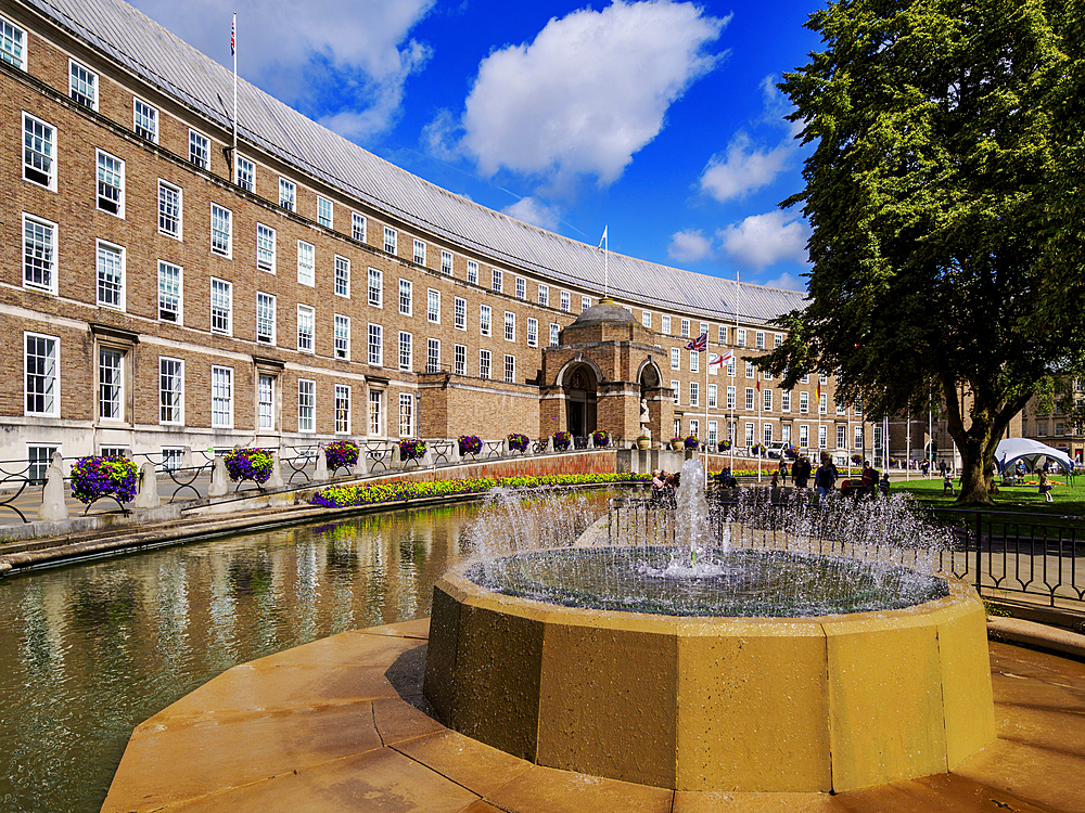 City Hall, College Green, Bristol, England, United Kingdom, Europe