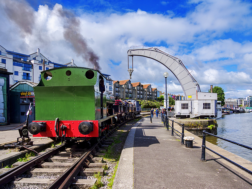 The Bristol Harbour Railway and Fairbairn Steam Crane, Bristol, England, United Kingdom, Europe