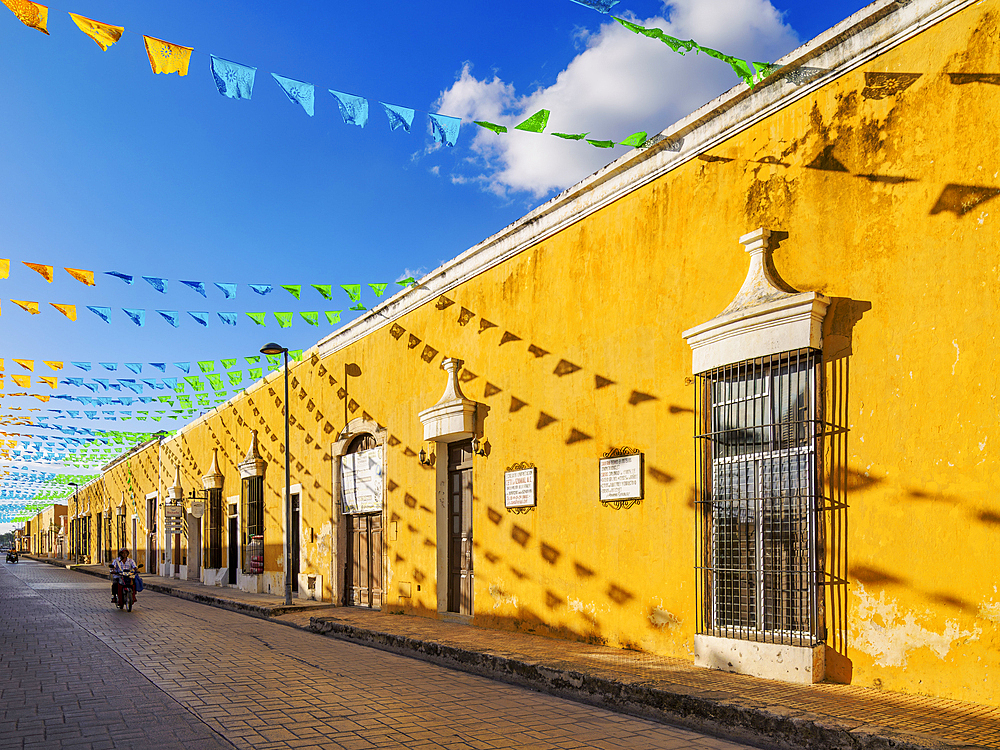 Yellow street of Izamal, Yucatan State, Mexico