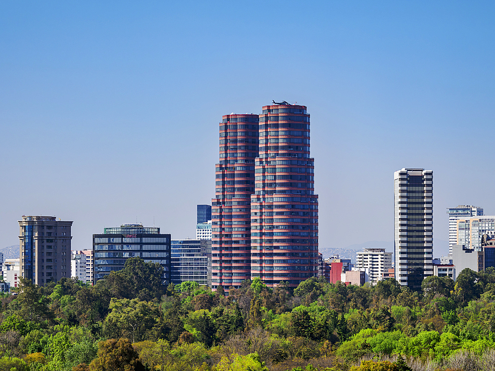 View towards Polanco, Mexico City, Mexico