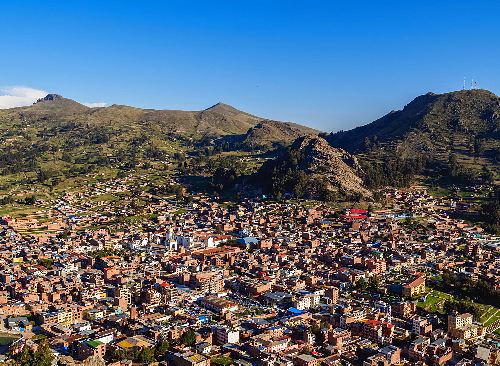 Copacabana, elevated view, La Paz Department, Bolivia, South America