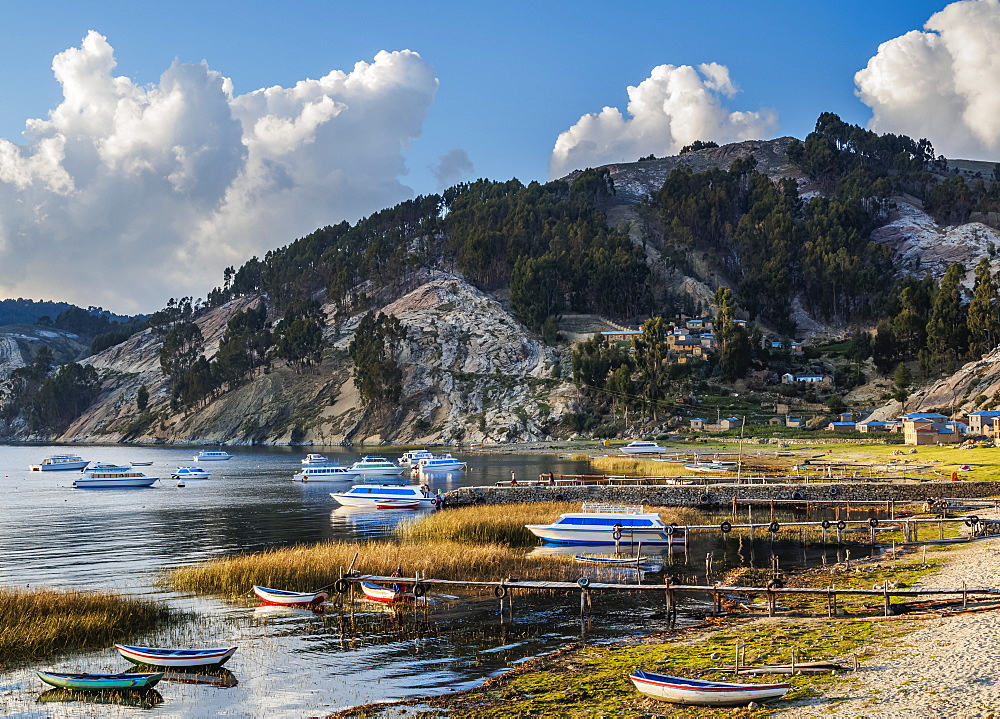 Challa Pampa Village, Island of the Sun, Titicaca Lake, La Paz Department, Bolivia, South America