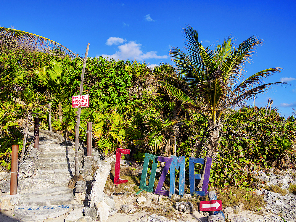 Entrance to the Coconuts Bar, Cozumel Island, Quintana Roo State, Mexico