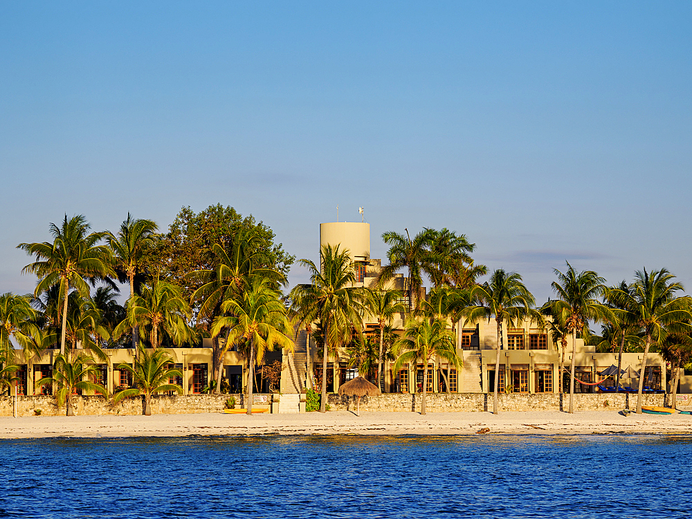 West Coast at sunset, Cozumel Island, Quintana Roo State, Mexico