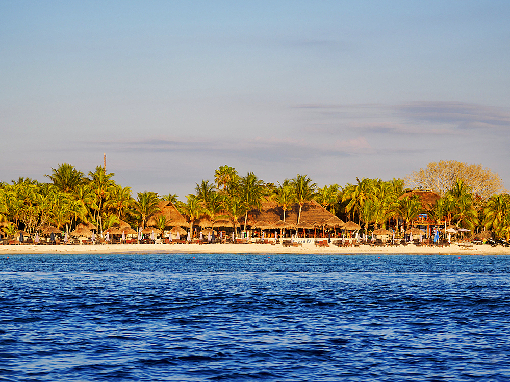 West Coast at sunset, Cozumel Island, Quintana Roo State, Mexico