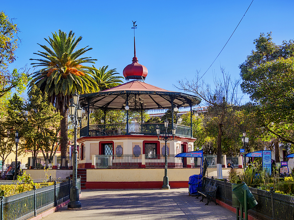 Bandstand Kiosk at Zocalo Central Park, San Cristobal de las Casas, Chiapas State, Mexico