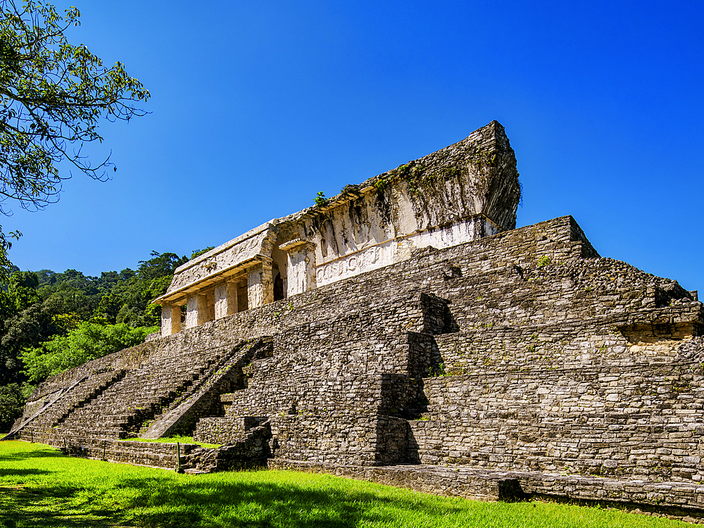 The Palace, Palenque Archaeological Site, Palenque, Chiapas State, Mexico