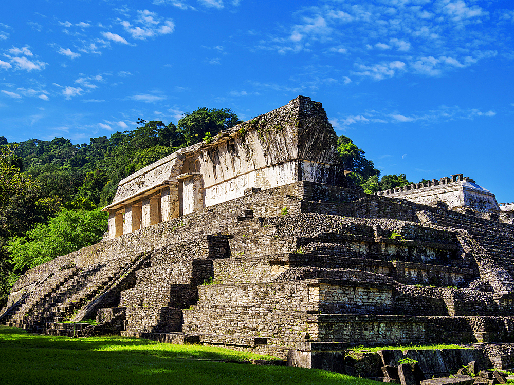 The Palace, Palenque Archaeological Site, Palenque, Chiapas State, Mexico