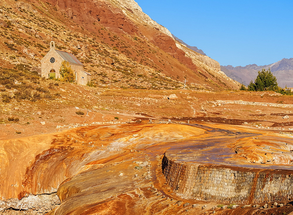 The Inca Bridge (Puente del Inca), Central Andes, Mendoza Province, Argentina, South America