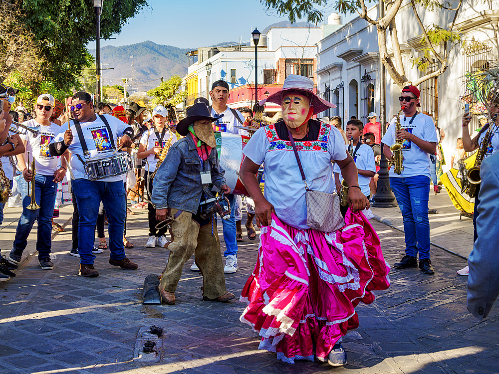 Carnival Parade at the Macedonio Alcala Street, Oaxaca de Juarez, Oaxaca State, Mexico