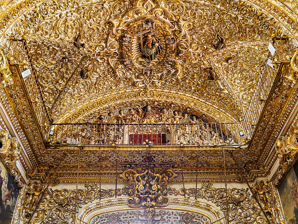 Chapel of the Rosario, interior detail, Santo Domingo de Guzman Church, City of Puebla, Puebla State, Mexico