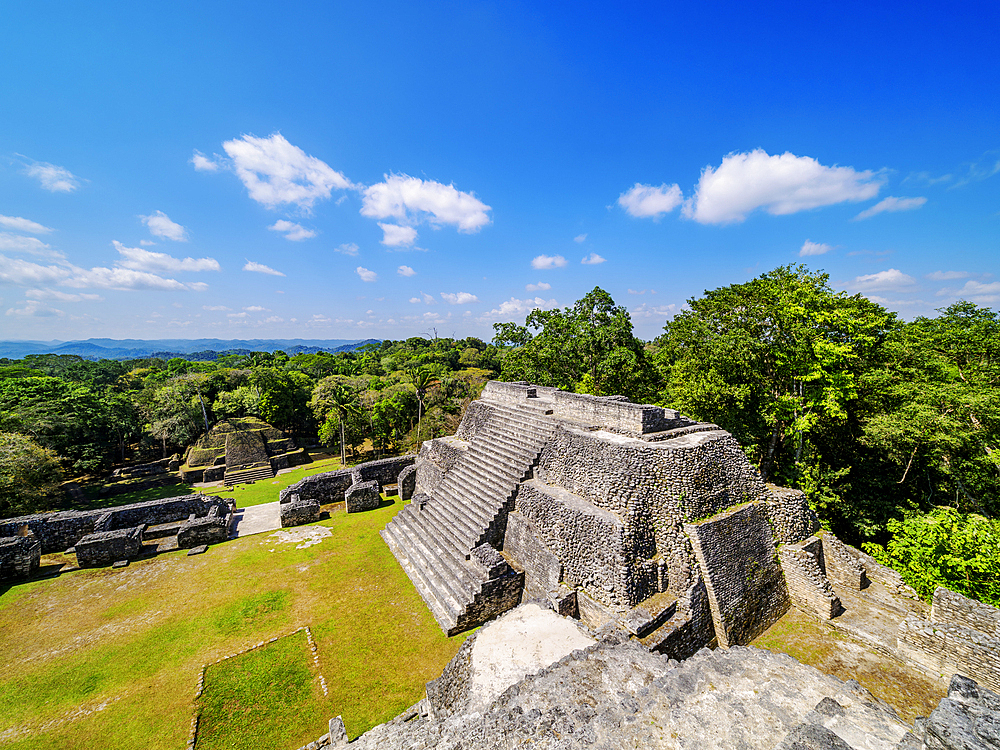 Temple at the top of Caana, Caracol Archaeological Site, Cayo District, Belize
