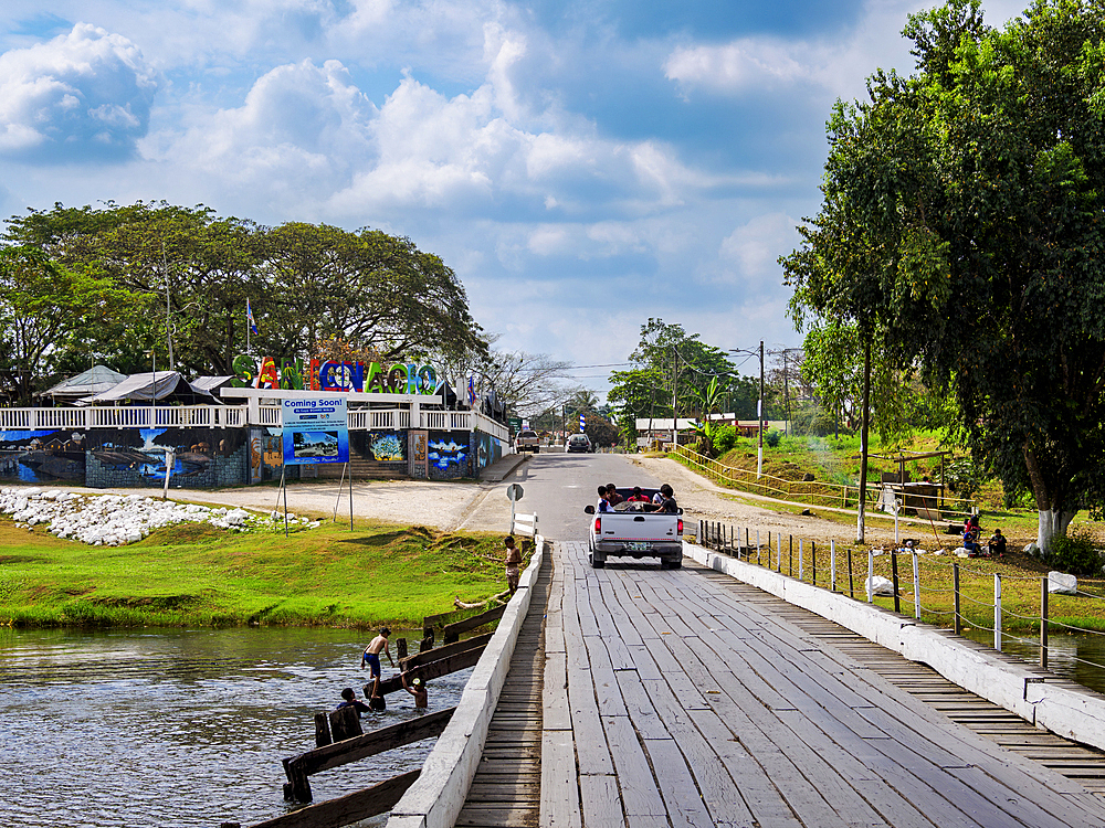 Bridge over the Macal River, San Ignacio, Cayo District, Belize
