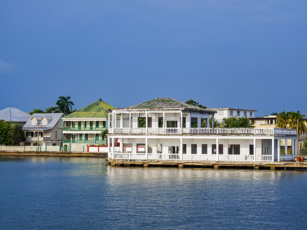 Waterfront of Belize City, Belize District, Belize