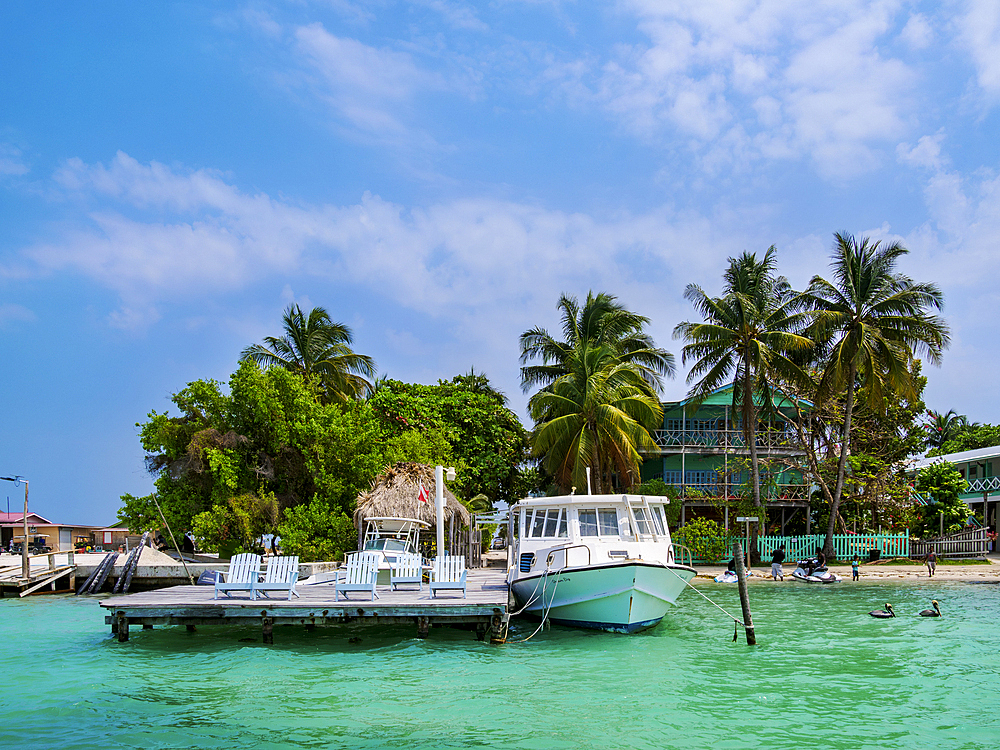 Waterfront of Caye Caulker, Belize District, Belize