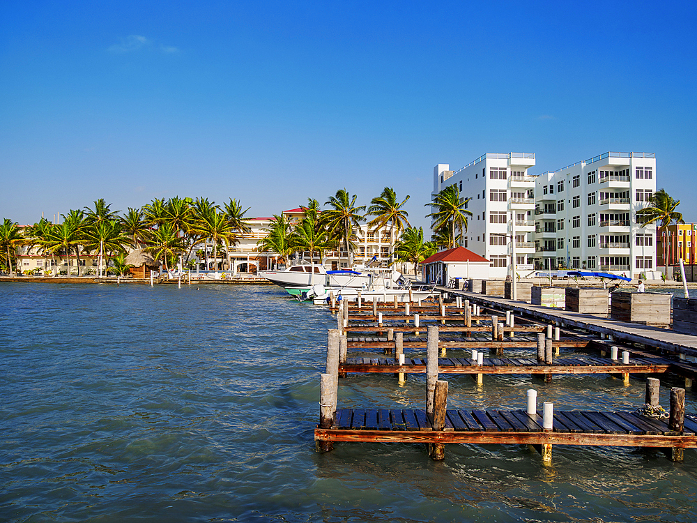 Waterfront of San Pedro Town, Ambergris Caye, Belize District, Belize