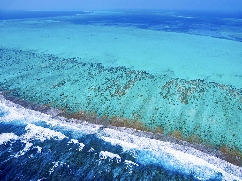 Lighthouse Reef, aerial view, Belize District, Belize