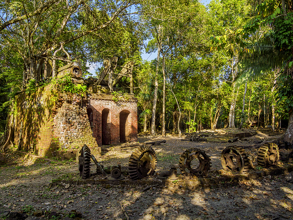 19th-Century Sugar Mill Ruins near Lamanai Archaeological Reserve, Indian Church, Orange Walk District, Belize