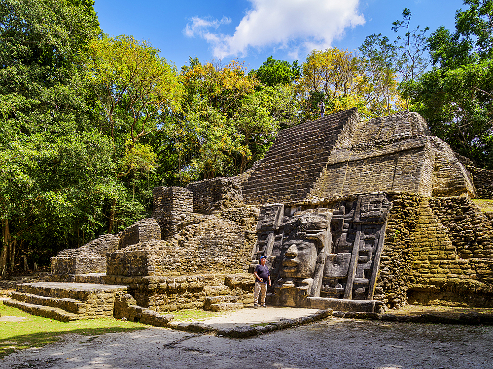 Mask Temple, Lamanai Archaeological Reserve, Orange Walk District, Belize
