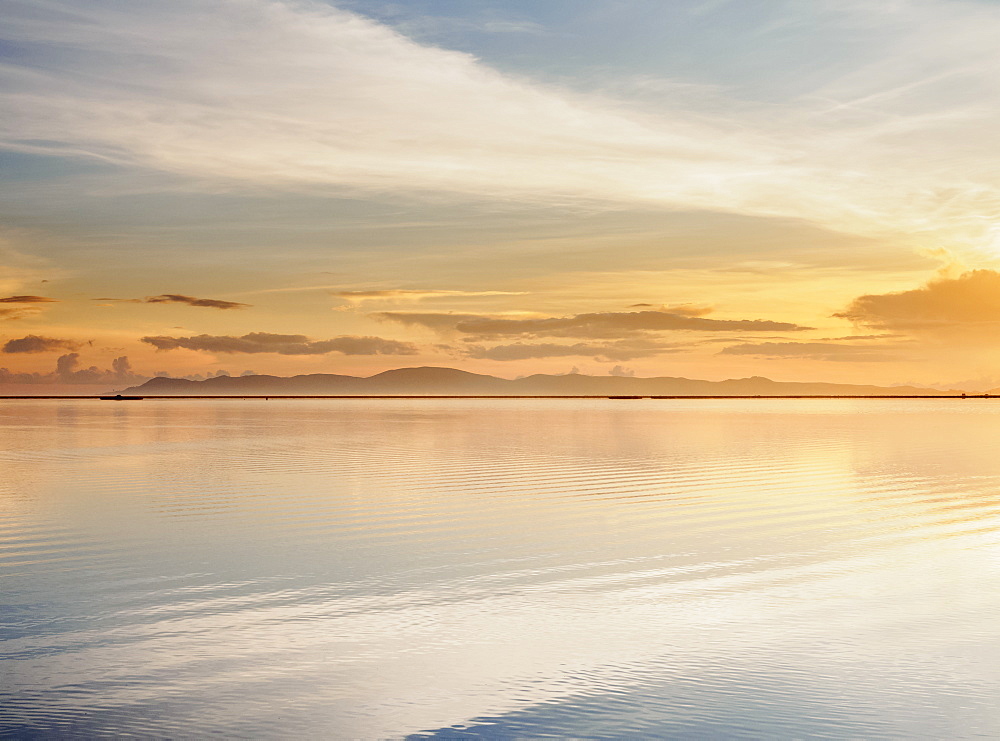 Lake Titicaca at sunrise, Puno, Peru, South America