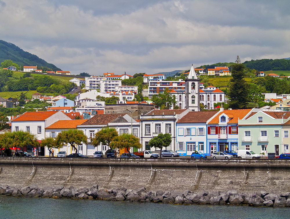 Horta skyline, Faial Island, Azores, Portugal, Atlantic, Europe