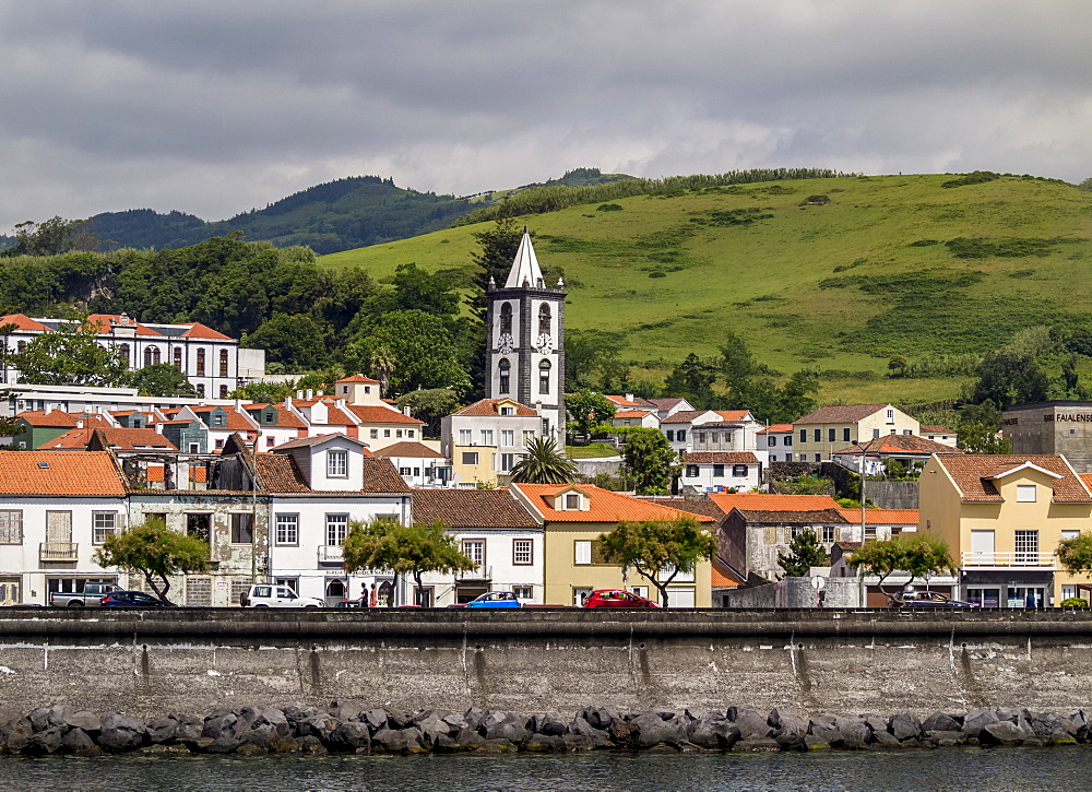 Horta skyline, Faial Island, Azores, Portugal, Atlantic, Europe