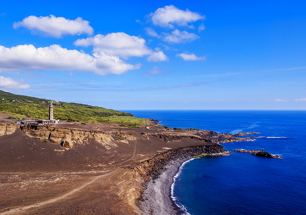 Capelinhos Lighthouse, Faial Island, Azores, Portugal, Atlantic, Europe