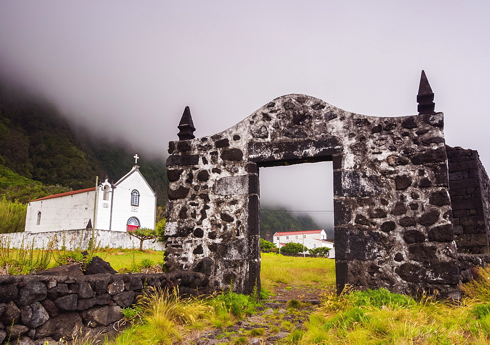 Chapel of Santo Cristo, Faja das Almas, Manadas, Sao Jorge Island, Azores, Portugal, Atlantic, Europe