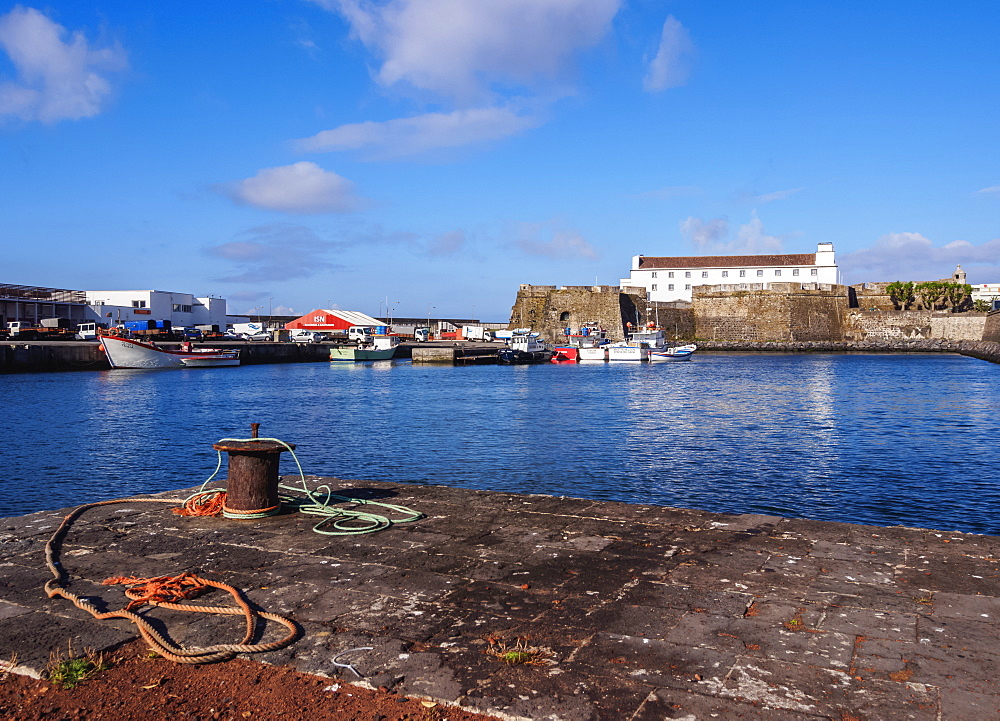 Sao Bras Fort, Ponta Delgada, Sao Miguel Island, Azores, Portugal, Atlantic, Europe