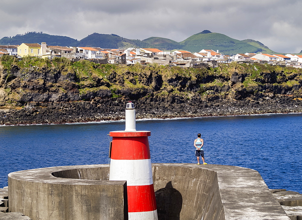 Port in Rabo de Peixe, Sao Miguel Island, Azores, Portugal, Atlantic, Europe